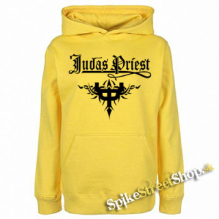 JUDAS PRIEST - Crest - žltá pánska mikina