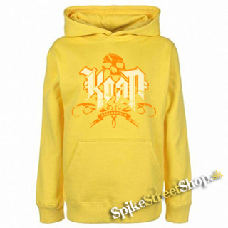 KORN - Logo Crest Bakersfield Orange - žltá pánska mikina