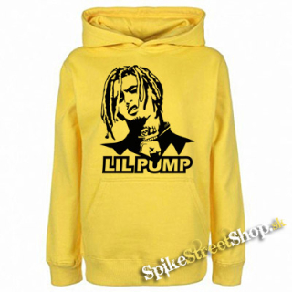 LIL PUMP - Logo & Portrait - žltá pánska mikina