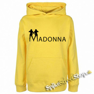 MADONNA - Logo - žltá pánska mikina