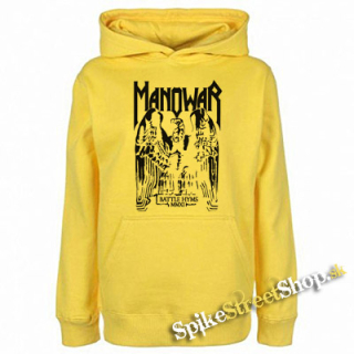 MANOWAR - Battle Hymns - žltá pánska mikina