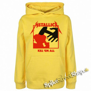 METALLICA - Kill Em All - žltá pánska mikina