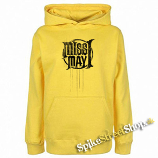 MISS MAY I - Logo - žltá pánska mikina