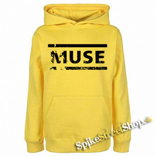MUSE - Crash Logo - žltá pánska mikina