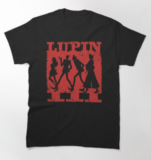 LUPIN III Classic Red - čierne detské tričko