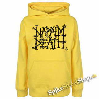 NAPALM DEATH - Logo - žltá pánska mikina