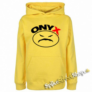 ONYX - Logo - žltá pánska mikina