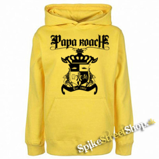 PAPA ROACH - Logo - žltá pánska mikina