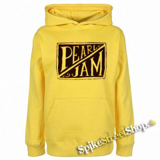 PEARL JAM - Logo - žltá pánska mikina
