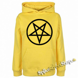 PENTAGRAM - Záporný - žltá pánska mikina