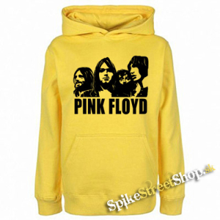 PINK FLOYD - Logo And Band - žltá pánska mikina