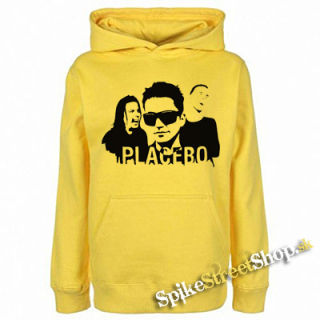 PLACEBO - Logo & Band - žltá pánska mikina
