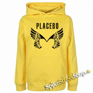 PLACEBO - Wings Logo - žltá pánska mikina