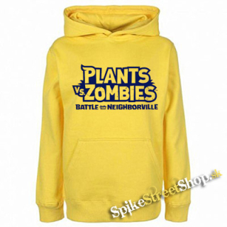 PLANTS vs ZOMBIES - Logo - žltá pánska mikina