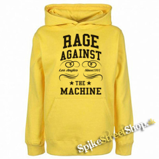 RAGE AGAINST THE MACHINE - Since 1991 - žltá pánska mikina