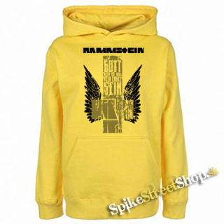 RAMMSTEIN - Engel Cross - žltá pánska mikina