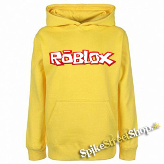 ROBLOX - Logo Red White - žltá pánska mikina