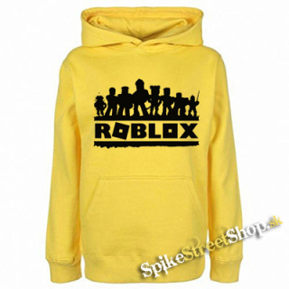 ROBLOX - Logo Skins - žltá pánska mikina