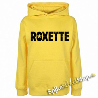 ROXETTE - Logo - žltá pánska mikina
