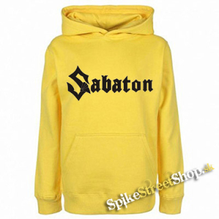 SABATON - Logo - žltá pánska mikina