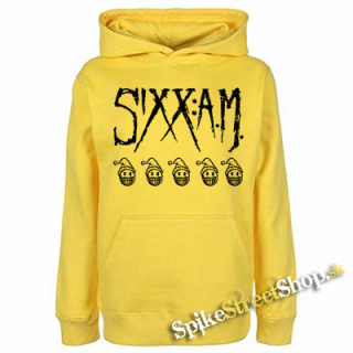 SIXX AM - žltá pánska mikina