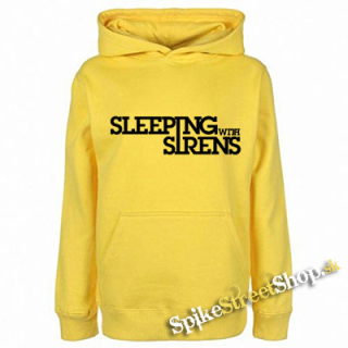 SLEEPING WITH SIRENS - Logo - žltá pánska mikina