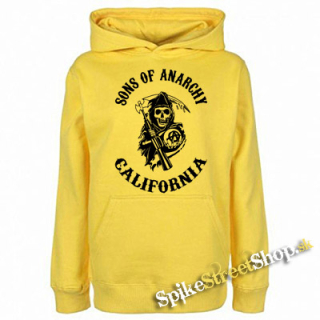 SONS OF ANARCHY - California - žltá pánska mikina