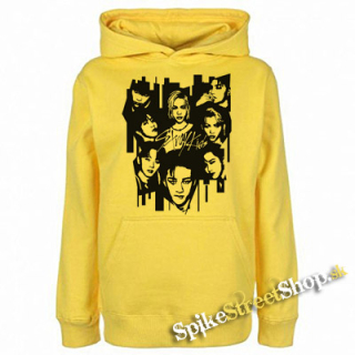 STRAY KIDS - Logo Band - žltá pánska mikina