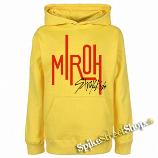 STRAY KIDS - Logo MIROH - žltá pánska mikina
