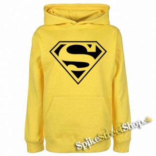SUPERMAN - Logo - žltá pánska mikina