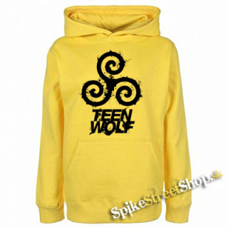 TEEN WOLF - Logo & Crest - žltá pánska mikina