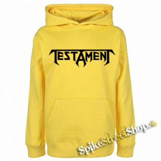 TESTAMENT - Logo - žltá pánska mikina