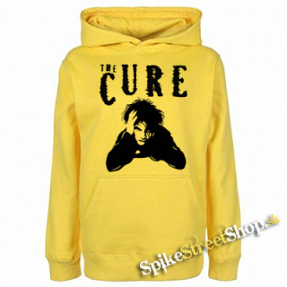 THE CURE - Robert Smith Portrait White - žltá pánska mikina