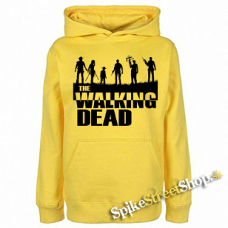 THE WALKING DEAD - Silhouette - žltá pánska mikina