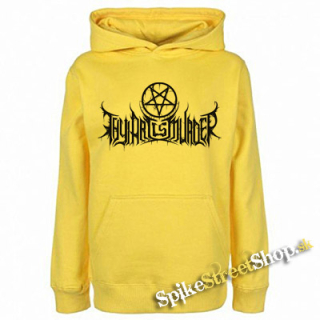 THY ART IS MURDER - Logo - žltá pánska mikina