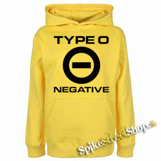 TYPE O NEGATIVE - Logo Crest - žltá pánska mikina