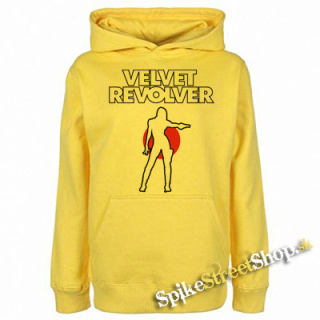 VELVET REVOLVER - Logo - žltá pánska mikina