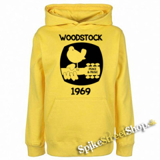 WOODSTOCK - 1969 - žltá pánska mikina