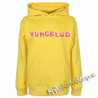 YUNGBLUD - Pink Logo - žltá pánska mikina