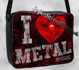 I LOVE METAL MUSIC - taška na rameno 