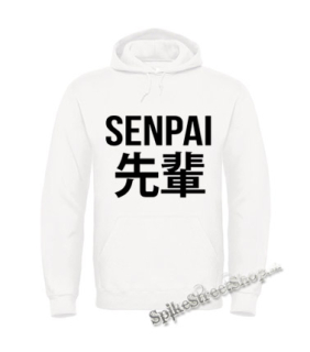 ANIME - SENPAI - Logo & Symbols - biela pánska mikina