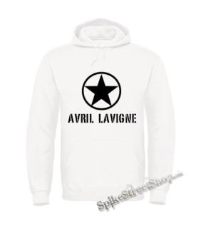 AVRIL LAVIGNE - Logo Punkrock Star - biela pánska mikina
