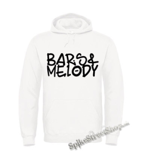 BARS & MELODY - Logo - biela pánska mikina