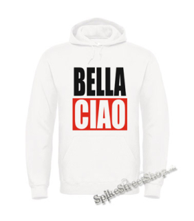 BELLA CIAO - biela pánska mikina