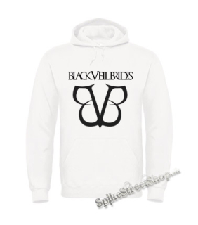 BLACK VEIL BRIDES - Logo - biela pánska mikina