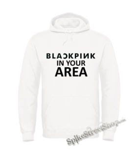 BLACKPINK - In Your Area - biela pánska mikina