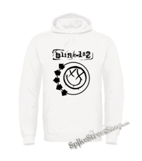 BLINK 182 - Logo & Smile - biela pánska mikina