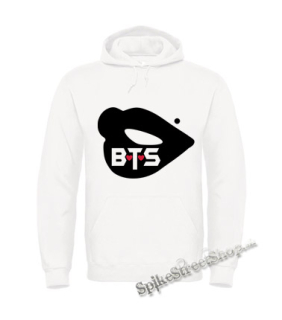 BTS - Bangtan Boys - Lips - biela pánska mikina