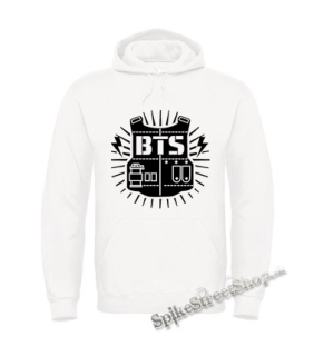 BTS - Bangtan Boys - Logo Design - biela pánska mikina