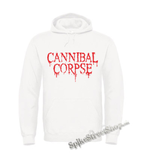 CANNIBAL CORPSE - Logo - biela pánska mikina